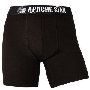 Foto einer schwarzen Boxer Shorts von vorne.
