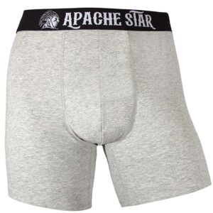 Foto einer grauen Boxer Shorts von vorne.