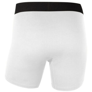 Foto einer weißen Boxer Shorts von hinten.